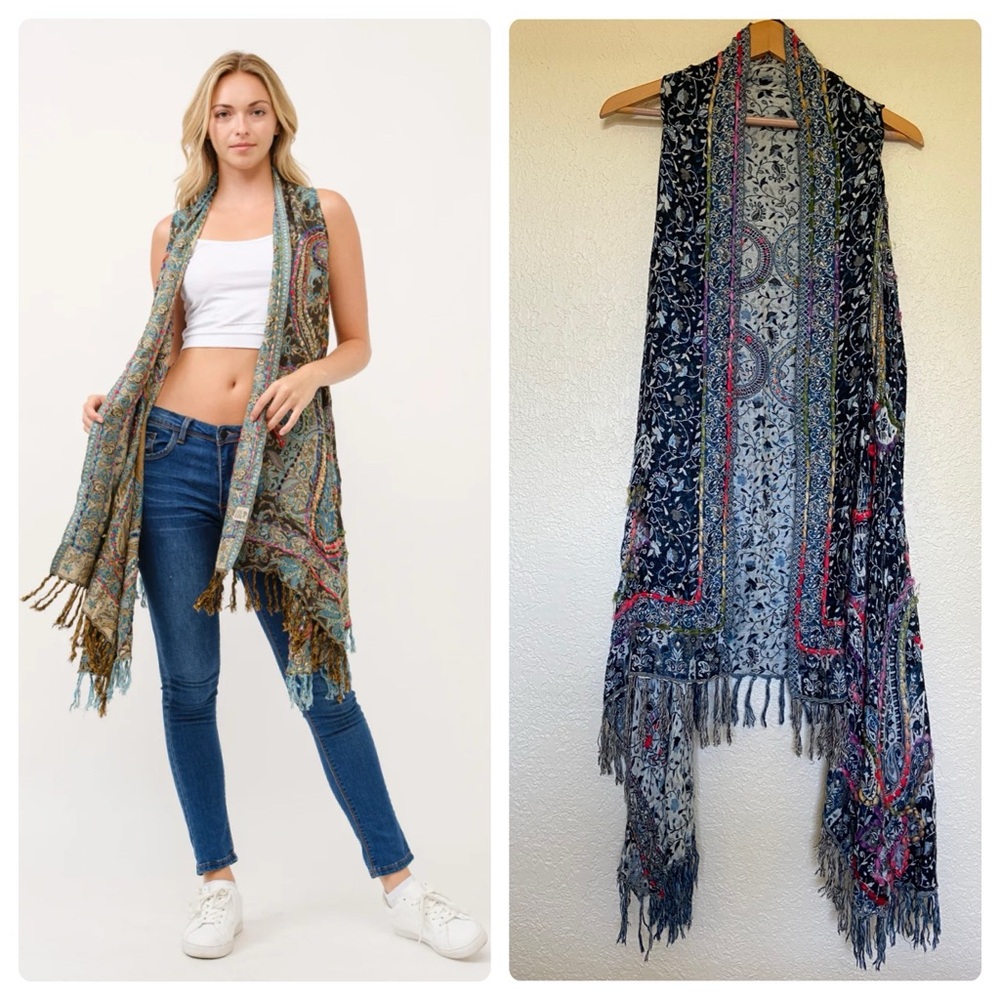 Raj Boho Thick Stitch Vest